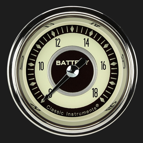 Classic Instruments NT130SHC - Nostalgia VT 2 1/8" Voltage Gauge