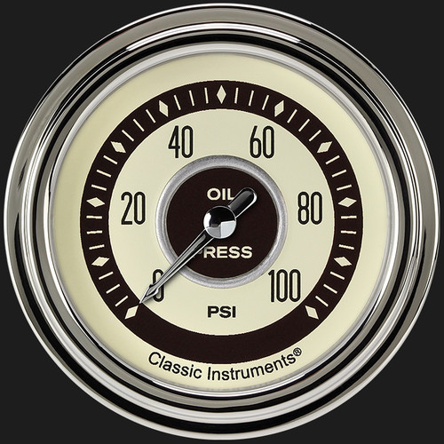 Classic Instruments NT381SLC - Nostalgia VT 2 5/8" Oil Pressure Gauge