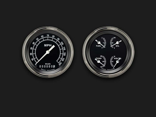 Classic Instruments TR02SLC - TRADITIONAL 3IN SPEEDO/QUAD-GM