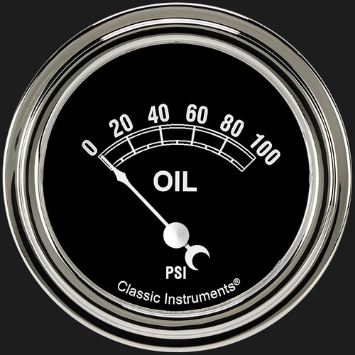 Classic Instruments TR281SLF - Traditional 2 5/8" Oil Pressure Gauge