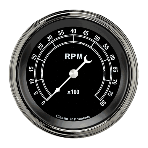Classic Instruments TR80SLC - TRADITIONAL 3IN TACH 8000 RPM