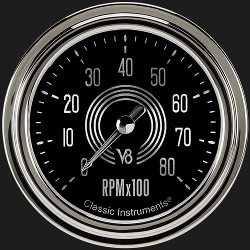 Classic Instruments V8SR383SLC - V8 Speedster 2 5/8" Tachometer