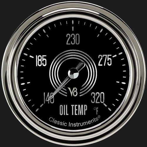 Classic Instruments V8SR328SLC - V8 Speedster 2 5/8" Oil Temperature Gauge