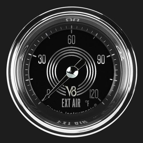 Classic Instruments V8SR199SHC - V8 Speedster 2 1/8" Outside Air Temp. Gauge