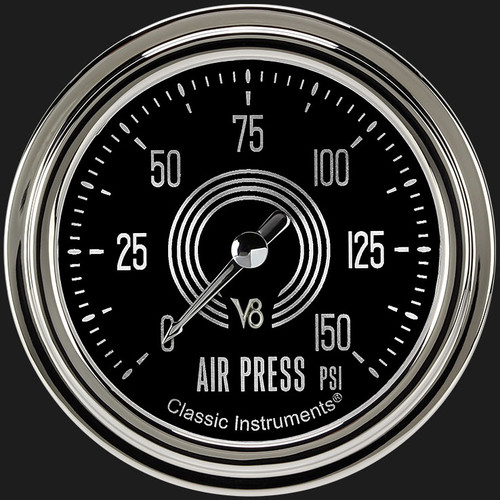 Classic Instruments V8SR318SLC - V8 Speedster 2 5/8" Air Pressure Gauge
