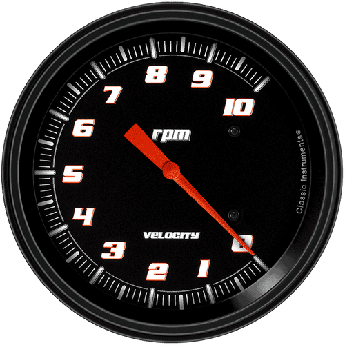 Classic Instruments VS71BBLC - VELOCITY BLACK 5IN TACH 10K
