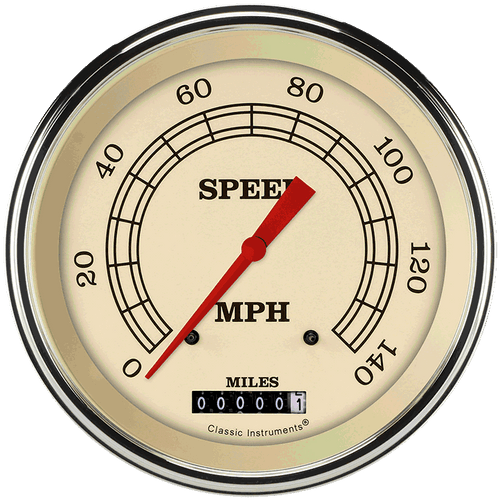Classic Instruments VT56SLC - VINTAGE 5IN SPEEDO 140 MPH