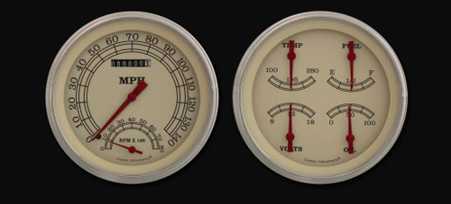 Classic Instruments VT62SLC - VINTAGE 5IN SPEEDTACHULAR & QUAD-GM