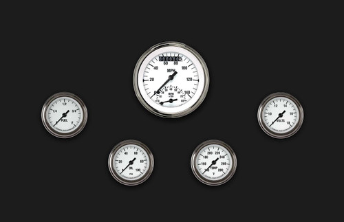 Classic Instruments WH135SLF - White Hot Five Gauge Set 135