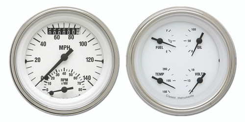 Classic Instruments WH32SLC - WHITE HOT 3IN ULTIMATE & 3IN QUAD-GM