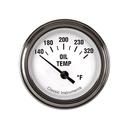 Classic Instruments WH28SLF - White Hot 2 1/8" Oil Temp