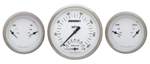 Classic Instruments WH61SLF - White Hot Three Gauge Set