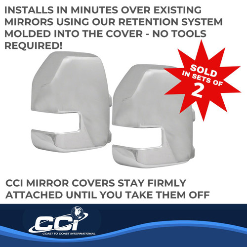 Coast To Coast CCIMC67525 - Exterior Mirror Cover Full Tow Mirror Cover Set Of 2