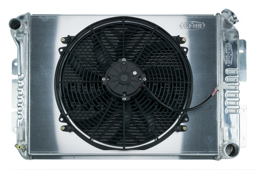 Cold Case Radiators CHC11K - 67-69 Camaro BB / Firebird Manual Transmission Aluminum Radiator And 16 Inch Fan Kit