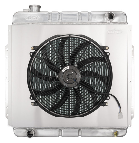 Cold Case Radiators FOT576-5K - 53-56 Ford F Series Coyote Swap Aluminum Performance Radiator And 16 inch Fan Kit