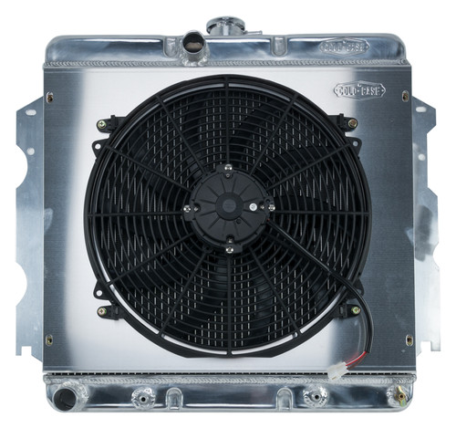 Cold Case Radiators MOP751AK - 62-74 A,B,C,E Body SB Aluminum Performance Radiator And 16 Inch Fan Kit AT 18x22 Inch
