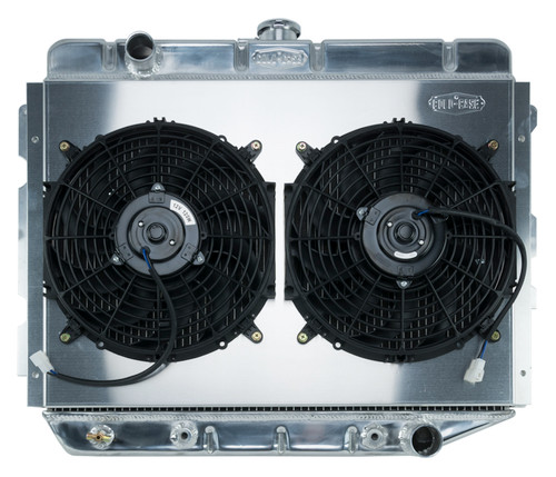 Cold Case Radiators MOP750AK - 66-74 A,B,C,E Body AC Aluminum Performance Radiator And 12 Inch Dual Fan Kit AT 17x26 Inch