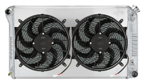 Cold Case Radiators GMT556A-1SK - 77-87 GM Truck Aluminum Radiator 1.25/1.5 Outlets AT Dual 14 Inch