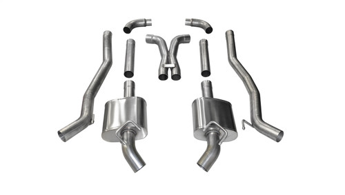 Corsa Performance 14976 - 3.0 Inch Cat-Back Plus X-Pipe Xtreme Exhaust Dual Rear Exit No Tips 10-13 Chevrolet Camaro SS Coupe Manual Trans 6.2L V8 Stainless Steel  Performance