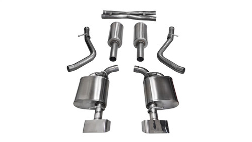 Corsa Performance 14975 - 2.5 Inch Cat-Back Xtreme Dual Rear Exit Exhaust GTX2 Polished Tips 15-16 Dodge Challenger R/T 5.7L V8 Stainless Steel  Performance