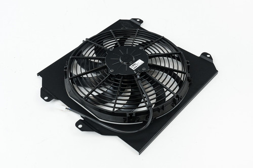CSF 2858FB - 92-00 Honda Civic All-Aluminum Fan Shroud w/12in SPAL Fan - Black Finish