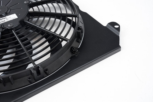 CSF 2858FB - 92-00 Honda Civic All-Aluminum Fan Shroud w/12in SPAL Fan - Black Finish