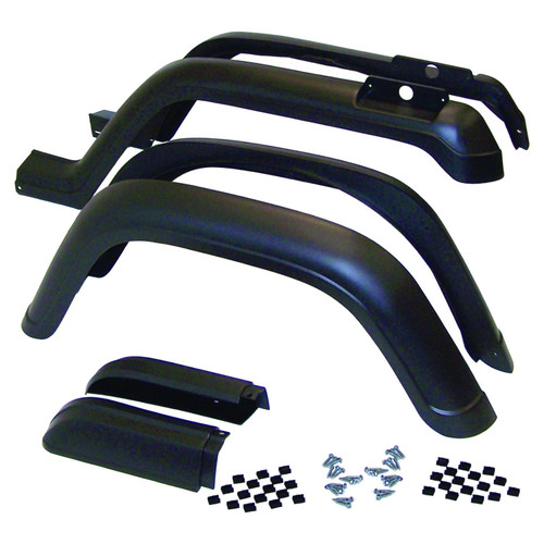 Crown Automotive Jeep Replacement 5AHK6 - 6-Piece Fender Flare Kit for 87-95 Jeep YJ Wrangler (Except Renegade) Crown Automotive Jeep Replacement 5AHK6 - 6-Piece Fender Flare Kit for 87-95 Jeep YJ Wrangler (Except Renegade)