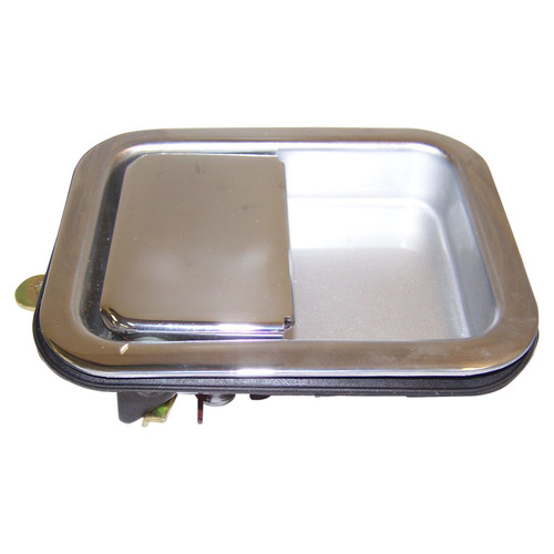 Crown Automotive Jeep Replacement J5758172 - Exterior Chrome Door Handle for 81-86 CJs and All YJs & TJs w/ Full Steel Doors Crown Automotive Jeep Replacement J5758172 - Exterior Chrome Door Handle for 81-86 CJs and All YJs & TJs w/ Full Steel Doors