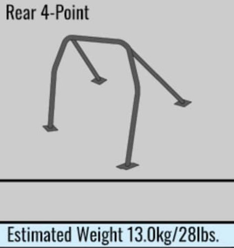 Cusco 164 270 C20 - Chro Moly 4 Passenger 4 Point Roll Cage (S/O / No Cancel)