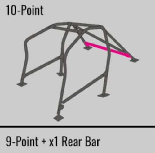 Cusco 230 270 W10 - Safety 21 Steel Roll Cage 4P 40mm Hyundai Genesis CP *Okay w/Sunroof* (S/O / No Cancel)