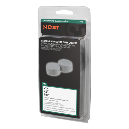 CURT 23198 - 1.98" Bearing Protector Dust Covers (2-Pack)