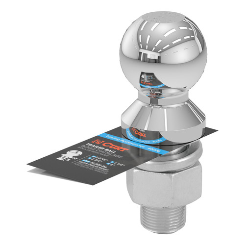 CURT 40008 - 2-5/16" Trailer Ball (1-1/4" x 2-3/4" Shank, 20,000 lbs., Chrome)