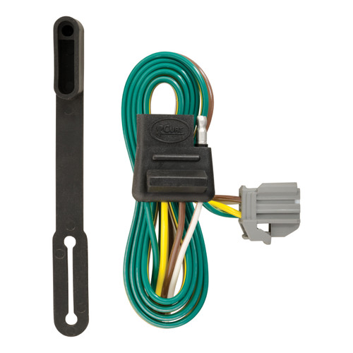 CURT 56210 - Custom 4-Flat, Select Chevrolet Equinox, GMC Terrain, OEM Tow Package Required