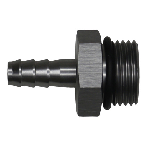 Deatschwerks 6-02-0516 - 10AN ORB Male to 5/16in Male Triple Barb Fitting (Incl O-Ring) - Anodized DW Titanium