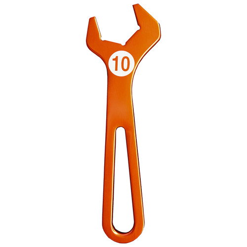 Deatschwerks 6-02-1004 - 10AN T6061 Aluminum Hose End Wrench (orange anodized)