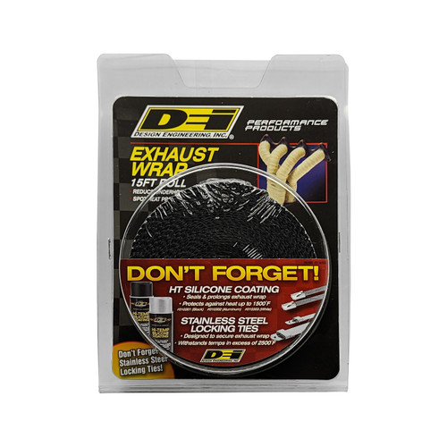 DEI 10121 - Exhaust Wrap 2in x 15ft - Black
