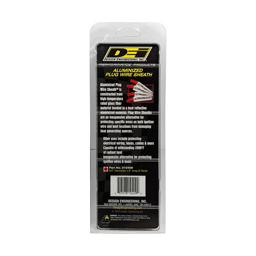 DEI 10409 - Plug Wire Sheath 3/4in x 6in - 4-pack - Aluminum