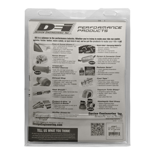 DEI 10417 - Cool-Cover 14in w x 3ft - Air-Tube Cover Kit