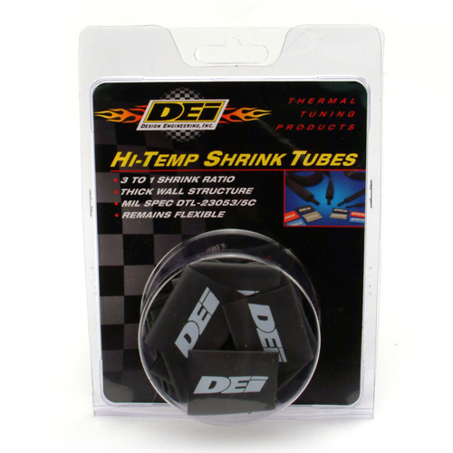 DEI 10810 - Hi-Temp Shrink Tube 18mm x 1.5in - Black