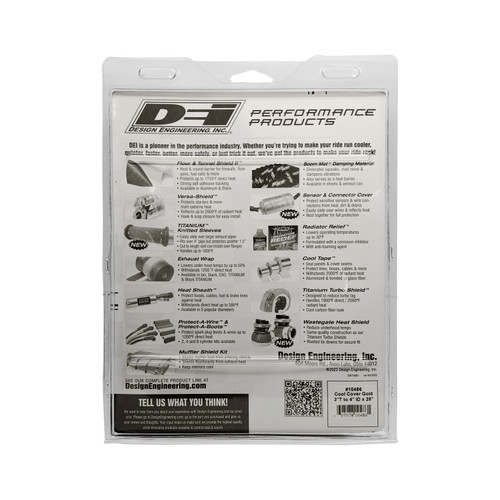 DEI 10486 - Cool-Cover GOLD 3in to 4in OD Air Tube x 28in L - Air Tube Cover Kit