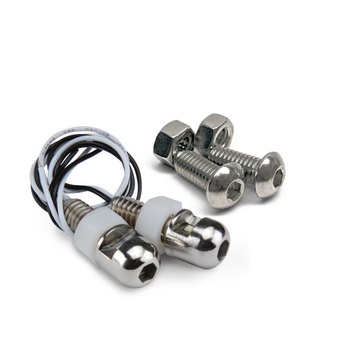 DEI 30309 - LED LiteN Boltz LED LiteN Boltz License Plate Lighting Kit - Dome Head - 4pc - Polished