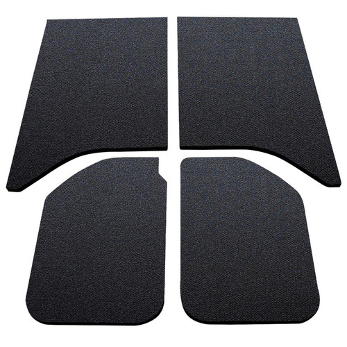 DEI 50138 - 11-18 Jeep Wrangler JK 2-Door Boom Mat Headliner - 4 Piece - Black