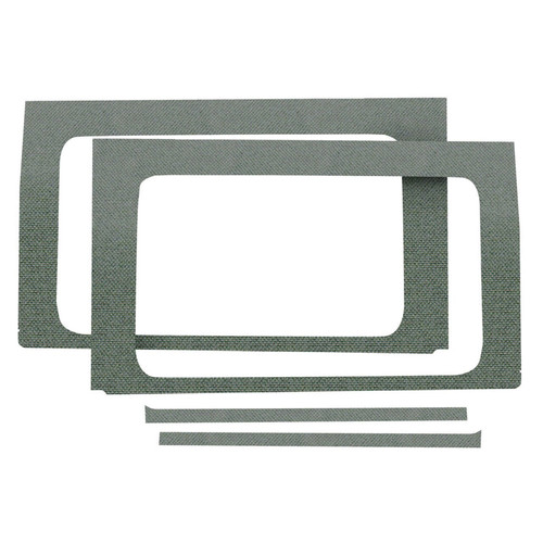 DEI 50174 - 18-23 Jeep Wrangler JL 4-Door Boom Mat Rear Side Window Trim - 4 Piece - Gray