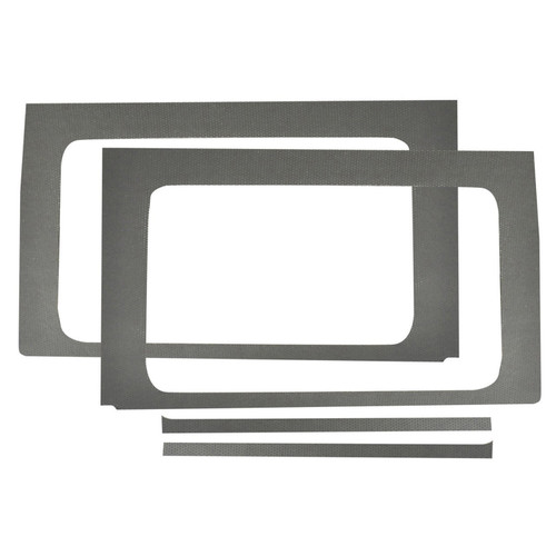 DEI 50176 - Wrangler JL 4-Door Gray Leather Look Rear Side Window Only 0