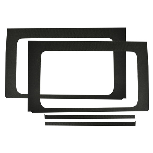 DEI 50177 - Wrangler JL 4-Door Black Leather Look Rear Side Window Only 0