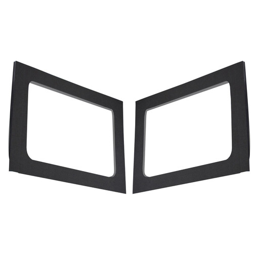 DEI 50163 - '11-'18 Wrangler JK 4-Door Black Leather Look Rear Side Window Only 0