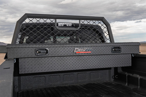 DEE ZEE DZ10170TB - Deezee Universal Tool Box - Red Crossover - Single Lid Black BT (Txt Blk)