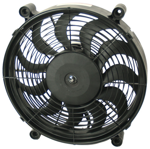 Derale 16214 - 14" High Output Single RAD Pusher/Puller Fan with Premium Mount Kit