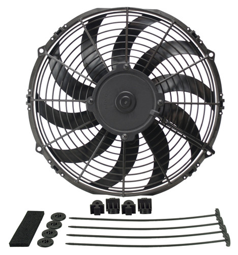 Derale 16112 - 12" High Output Curved Blade Electric Puller Fan