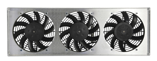 Derale 16839 - Powerpack - High Output Triple 9" Electric RAD Fan/Aluminum Shroud Kit